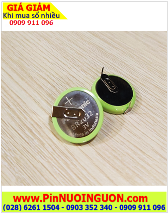 Panasonic BR2032HFN (2chân thép) _Pin 3v lithium Panasonic BR2032 (Chịu nhiệt cao 125°C) 